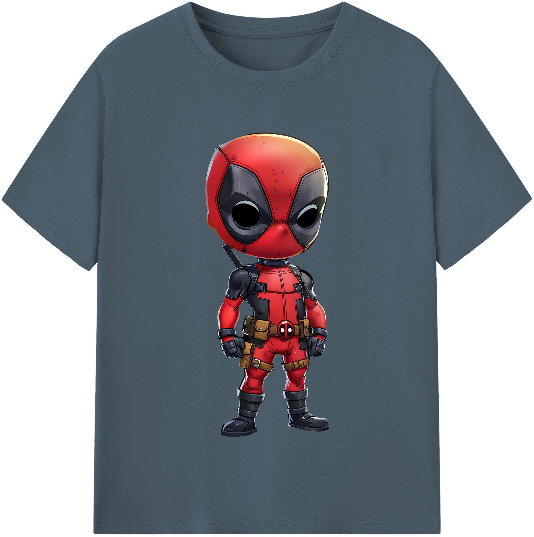 （画像用） Deadpool デッドプール 綿100％半袖Tシャツ（フロントプリント）